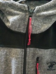 Beverly Hills Polo Club Mens Jacket Size 2XL Grey Black Full Zip Up Front Hoodie