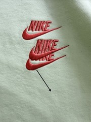 Nike L World Tour Sweatshirt Triple Swoosh Green Logo French Terry Streetwear