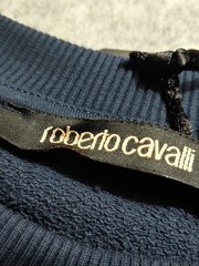 Roberto Cavalli Sweatshirt Mens 2XL Firenze Tiger Pullover NWT Blue