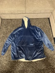 The Comfy Original Microfiber Wearable Blanket Hoodie Blue and Pink