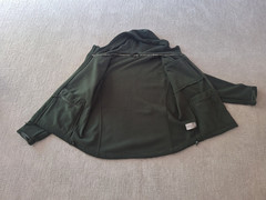 BaerSkin Tactical Hoodie 4.0 Men’s XL Hunter Green Fleece + USA Flag Patch