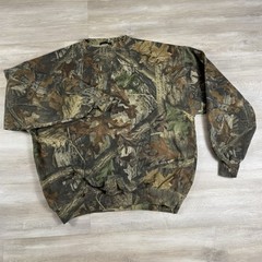 Vintage Commander Camo Pullover Sweatshirt Advantage Timber Grunge Men’s 2XL