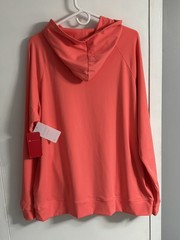 Redvanly Larkin Hoodie Mens XL Coral Stretch Long Sleeve Performance NWT