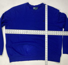 VINTAGE Polo Ralph Lauren Crewneck Sweatshirt Men XXL Royal Blue Pony