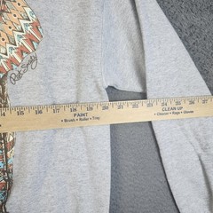 Riot Society Sweatshirt Mens Medium Gray Elephant Graphic Crewneck Made USA