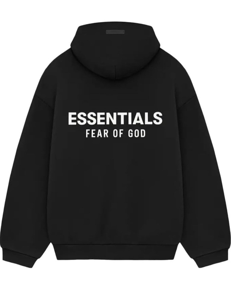 NWT Essentials Black & White Hoodie FW24 Fear Of Gods XS to XL