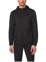 Merrell Men’s Full Zip Hoodie L, Grid Fleece Jacket Moisture Wicking Stretch NEW