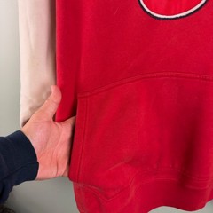 Y2K Outkast Clothing Sweatshirt Hoodie Red White Rap Hip Hop Mens Sz XL Logo