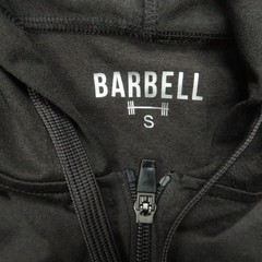 Barbell Apparel Hoodie Mens Small Gray Full Zip Pockets Athletic Fitness