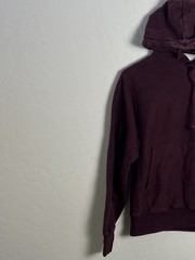 Vintage Champion Reverse Weave Burgundy Pullover Hoodie S Fleece Logo Pockets