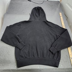 Divided Hoodie Mens Medium Black Marvel Logo Fleece Kangaroo Pocket Sweatshirt