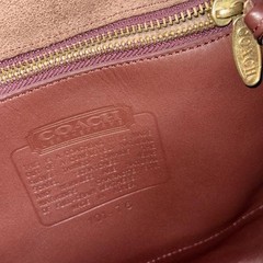 Coach Vintage All-Leather Backpack 1990s DK Brown Leather Used
