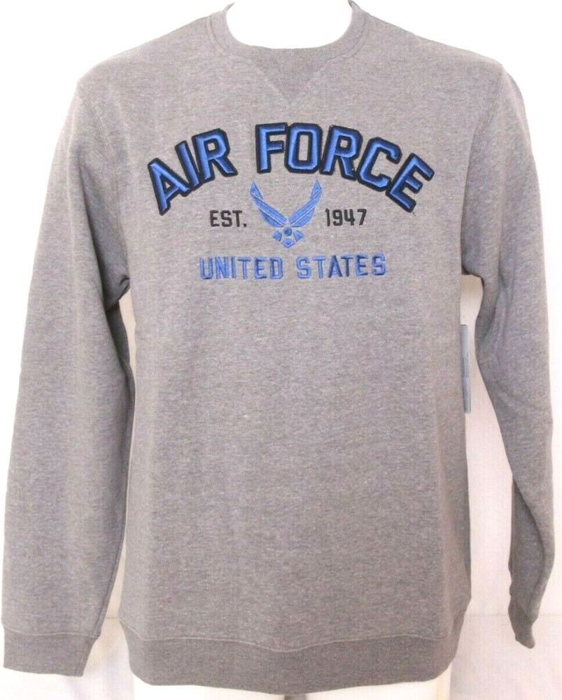 NEW United States US Air Force USAF TOW Gray Crew Neck Sweatshirt Men’s L