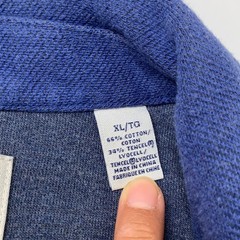Tommy Bahama Jeans Sweatshirt Mens XL Blue Half Zip Island Crafted Modern Fit