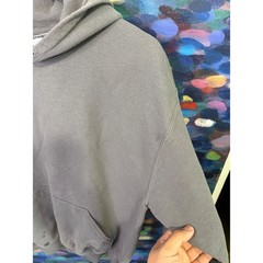 Gildan Heavy Blend Mens Large Charcoal Grey Fleece Hoodie Sweatshirt Streetwear