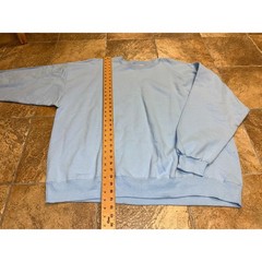Vintage Hanes Ultimate Cotton Printpro Sweatshirt Light Blue Unisex 3XL Pullover