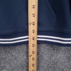vineyard vines Mens XXS Navy Blue Pullover Hoodie Whale Logo Striped Trim