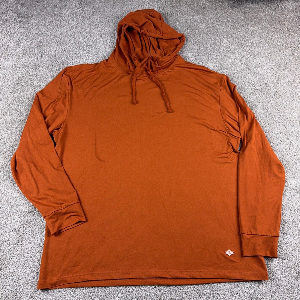 Burlebo Hoodie Mens Extra Large Brown Golf Performance Pullover Stretch Golfer