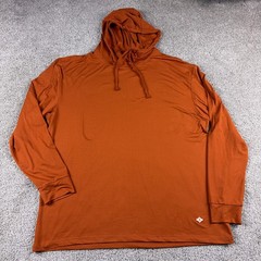 Burlebo Hoodie Mens Extra Large Brown Golf Performance Pullover Stretch Golfer