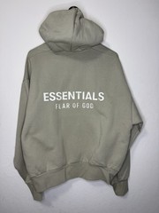Fear of God Essentials Classic Fit Fleece Hoodie Abbey Stone Small S NWT