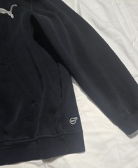 Puma Black Fleece Full Zip Collared Sweatshirt Jacket w/ Pockets Logo 2XL