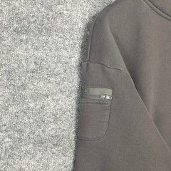 Comfrt Mens Heavyweight Utility Hoodie Charcoal Gray Sleeve Zip Pocket Size S