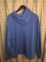 Disney Mickey Mouse Blue Hoodie Men’s XL Puzzled Face Block Letter Pullover