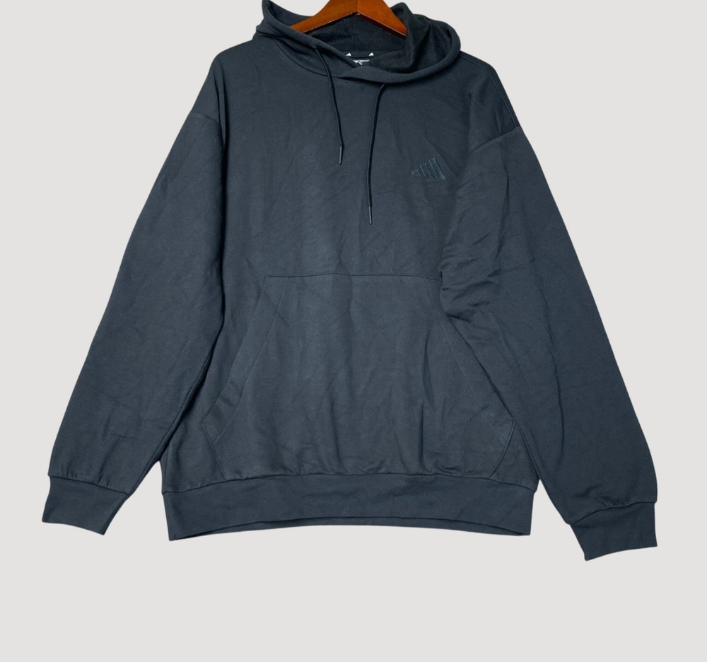 Adidas Men’s L Black Hoodie Sweatshirt Cotton Blend e1664