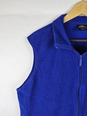 Knocker Activewear Men’s Vest Size XL Blue Fleece Sweatshirt Sleeveless Jacket