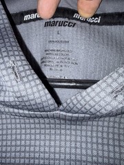 Marucci Baseball Gray Hoodie Sweatshirt With Pockets Fleece Lined Mens L EUC