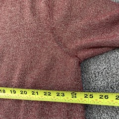Susan Graver Sweater Duster Cardigan & Tank 2 PC Set Womens 1X Red Gold Shimmer