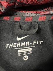 NIKE Therma Fit Lined Hoodie Black Men’s XL Big Swoosh Pockets Warm EGYPT