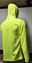 Long Sleeve Safety Shirt With Hoodie, Polyester Birdeye Mesh/Hoodie shirt