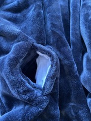 The Wayy Big Hoodie One Size Fits Most Blue (No Box) Wearable Blanket NWOT Ff
