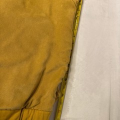 Al Wissam Suede Hoodie Mustard Yellow Embroidered Logo Streetwear Pullover 3XL