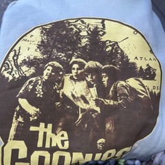 The Goonies Ripple Junction Graphic Hoodie Tan Sand Large 80s Movie Sweatshirt