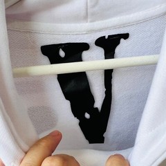 VLONE Friends Hoodie, white/blue/purple, Size M