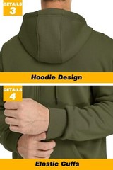 Men’s Sweat Jacket Full Zip Hoodies Spring Casual Lightweight Warm Sweatshirts