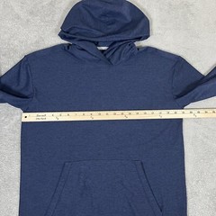 Outdoor Voices Sweatshirt Mens Small Blue Hooded Pullover Gym Hiking
