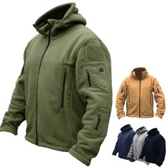 Tactical Recon Fleece Jacket Army Hoodie Security Police Hoody Combat Full Zip