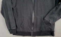 Marvel Punisher Mens XL Full Zip Hoodie Charcoal Front & Back Graphics READ
