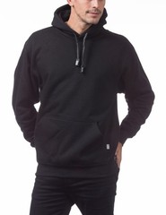 Pro Men’s Black Club Heavyweight Pullover Hoodie 13oz L