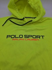 Polo Sport Ralph Lauren Hoodie Mens Large Pullover Performance Neon Green.#47108