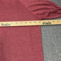 Tentree Hoodie Mens Large Red Henley Pullover Sustainable Casual Lightweight