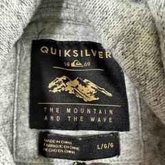 Quiksilver Mens Keller Hoodie Light Gray Heather Size L Sweater Pullover