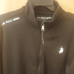 Brand New W/ Tags US Polo Assn. Size S Black Zip Up Track Jacket W/ Zip Pockets