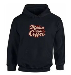 Mama Needs Coffee unisex 100% Cotton Custom Hoodie Sweater S,M,L,XL,XXL