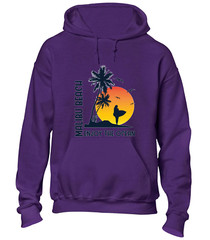 MALIBU BEACH ENJOY THE OCEAN HOODY HOODIE SUMMER HOLIDAY CASUAL CLOTHING TOP