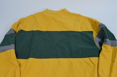 Vintage Gap 90’s Gold Yellow Green Gray Striped Shirt Pullover Sweatshirt Large
