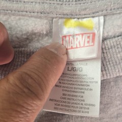 Marvel Comics Retro Avengers Sweatshirt Gray Pullover Graphic Sleeve Large L